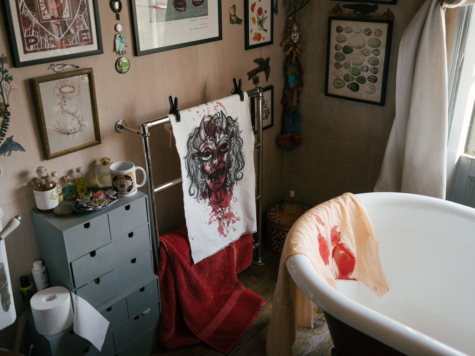 9 -  Lois’s drawing and dress hang to dry - f8c8792c-e235-4f23-811b-b5b9cf0879a9.jpg